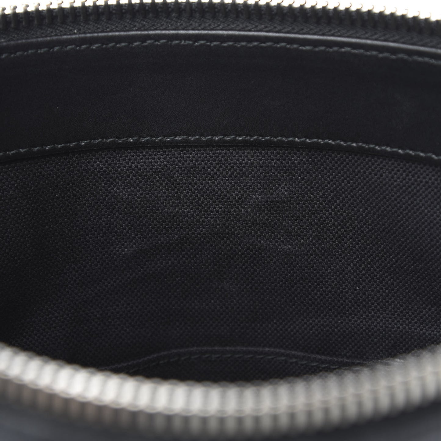 GG Supreme Monogram Appia Calfskin Web Flat Messenger Bag Black Grey