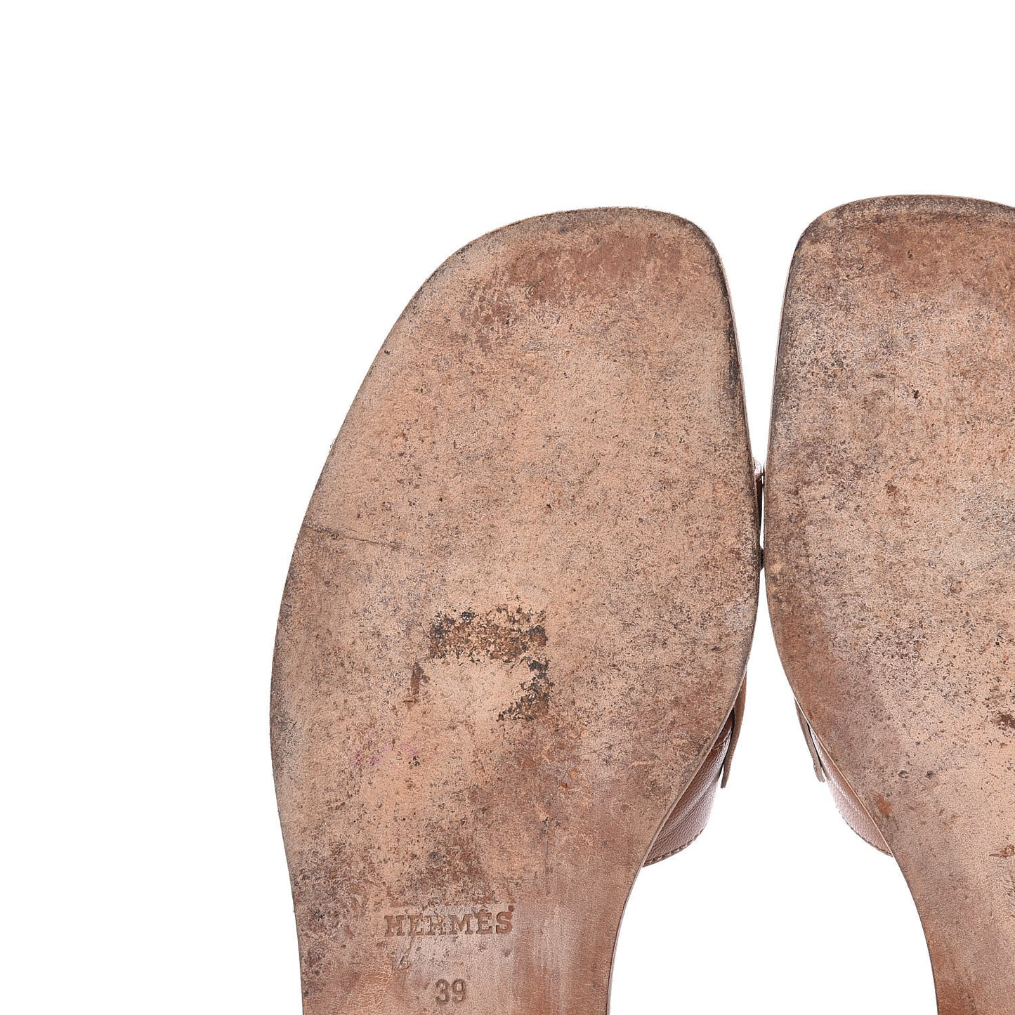 Laminated Nappa Calfskin Oran Sandals 39 Gold