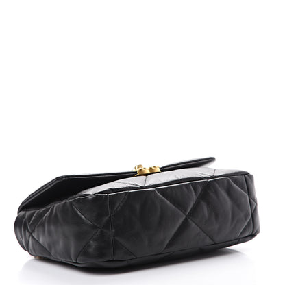 Chanel Goatskin Quilted Medium 19 Flap Black 3 of 10