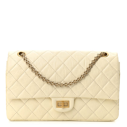 Chanel Aged Calfskin Quilted 2.55 Reissue 226 Flap Ivory 1 of 10