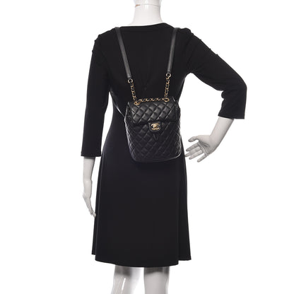 Chanel Lambskin Quilted Mini Urban Spirit Backpack Black 2 of 9