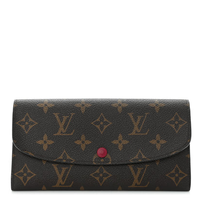 Louis Vuitton Monogram Emilie Wallet Fuchsia 1 of 10