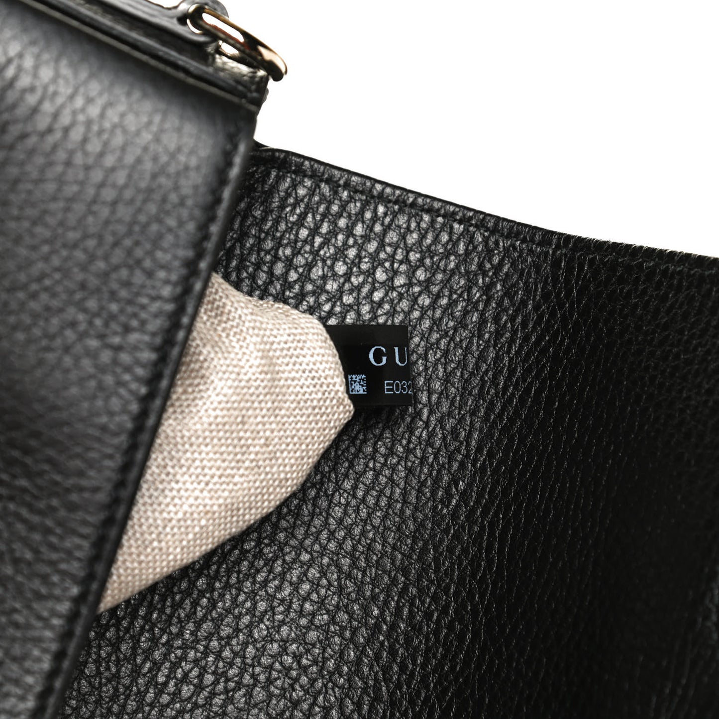 Dollar Calfskin Interlocking G Crossbody Bag Black