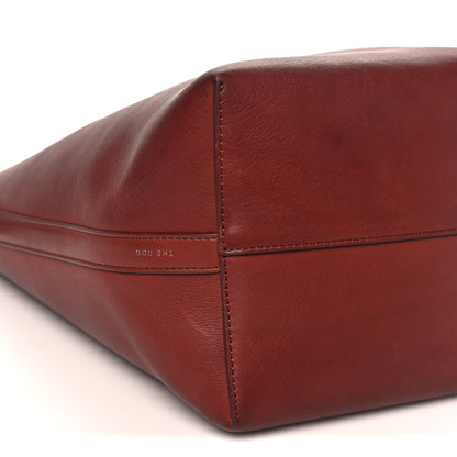 The Row Polished Saddle Calfskin Medium N/S Park Tote Burnt Wood 7 of 8
