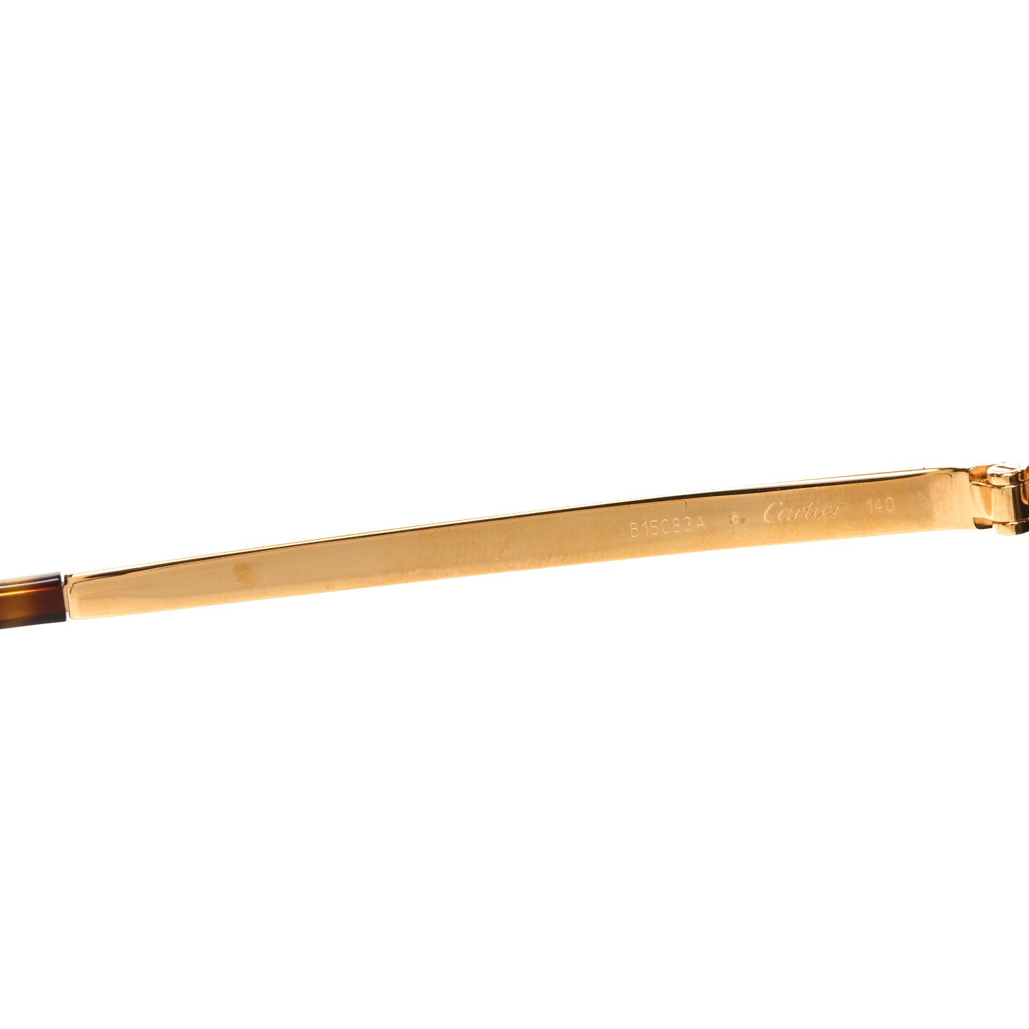 Cartier Acetate Panthere Cartier Sunglasses CT0024S Gold Dark Havana 5 of 7