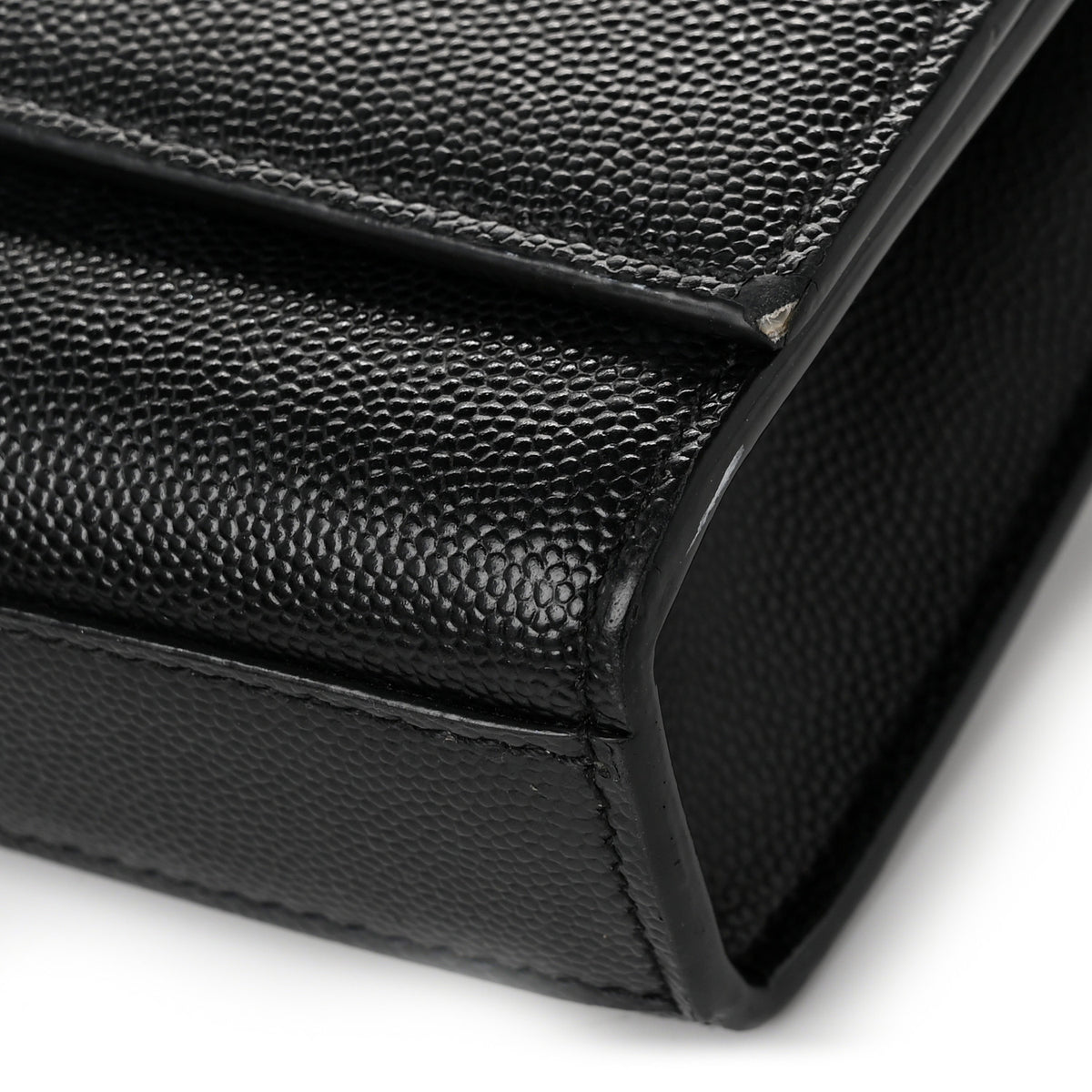 Saint Laurent Grain De Poudre Small Classic Monogram Kate Satchel Black 11 of 11