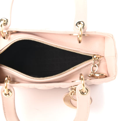 Christian Dior Lambskin Cannage Medium Lady Dior Light Pink 5 of 11