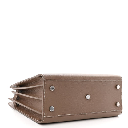Saint Laurent Grained Calfskin Topstich Baby Sac De Jour Taupe 4 of 11