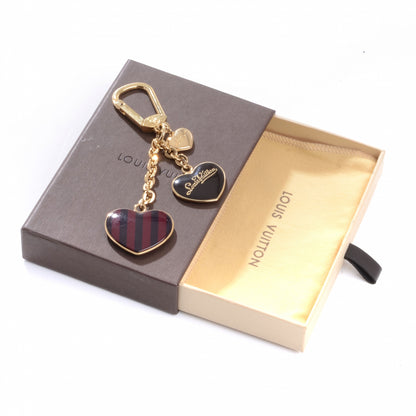 Louis Vuitton Rayures Coeur Bag Charm Key Holder Amarante 4 of 4