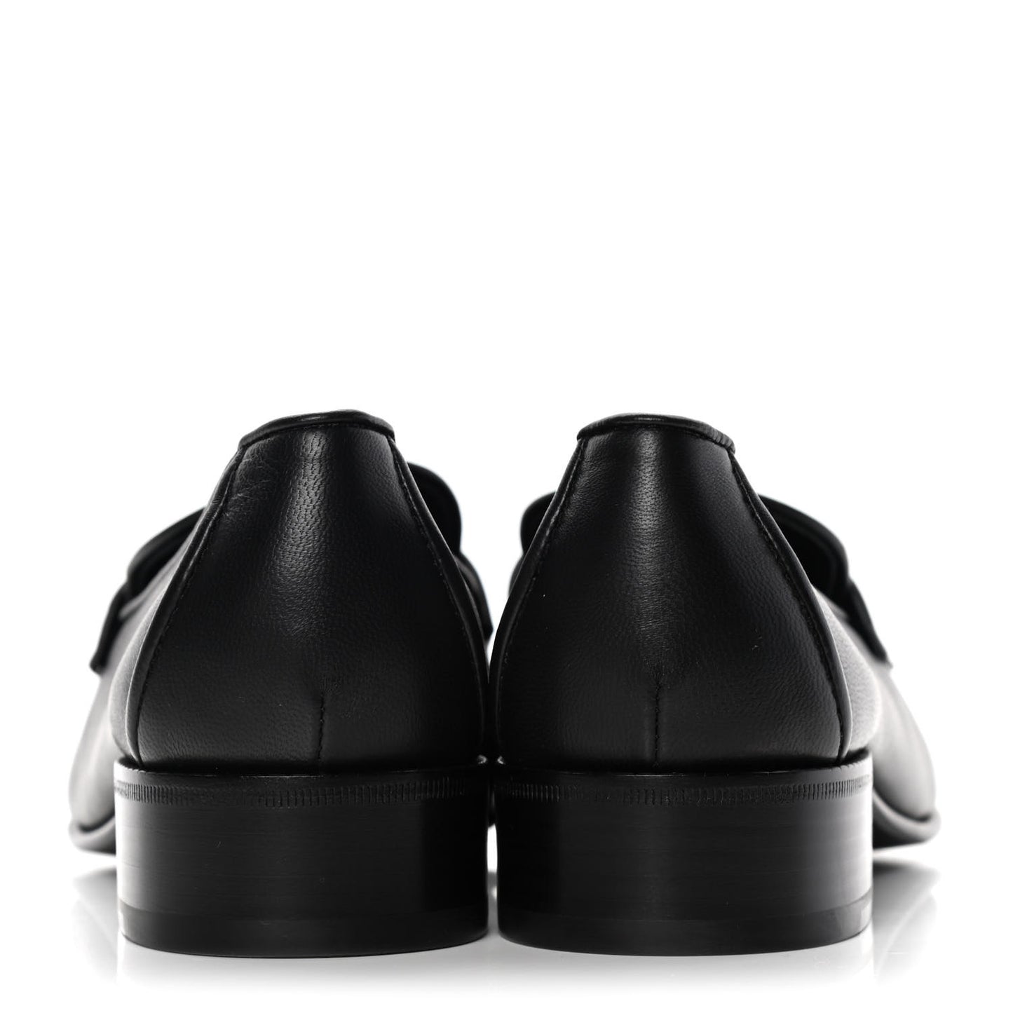 Lambskin Quilted Womens CC Loafers 39 Black