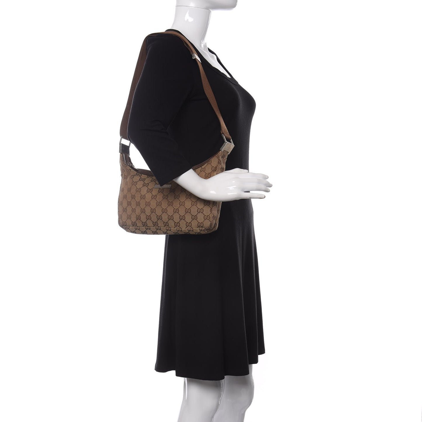 Monogram Small Hobo Dark Brown