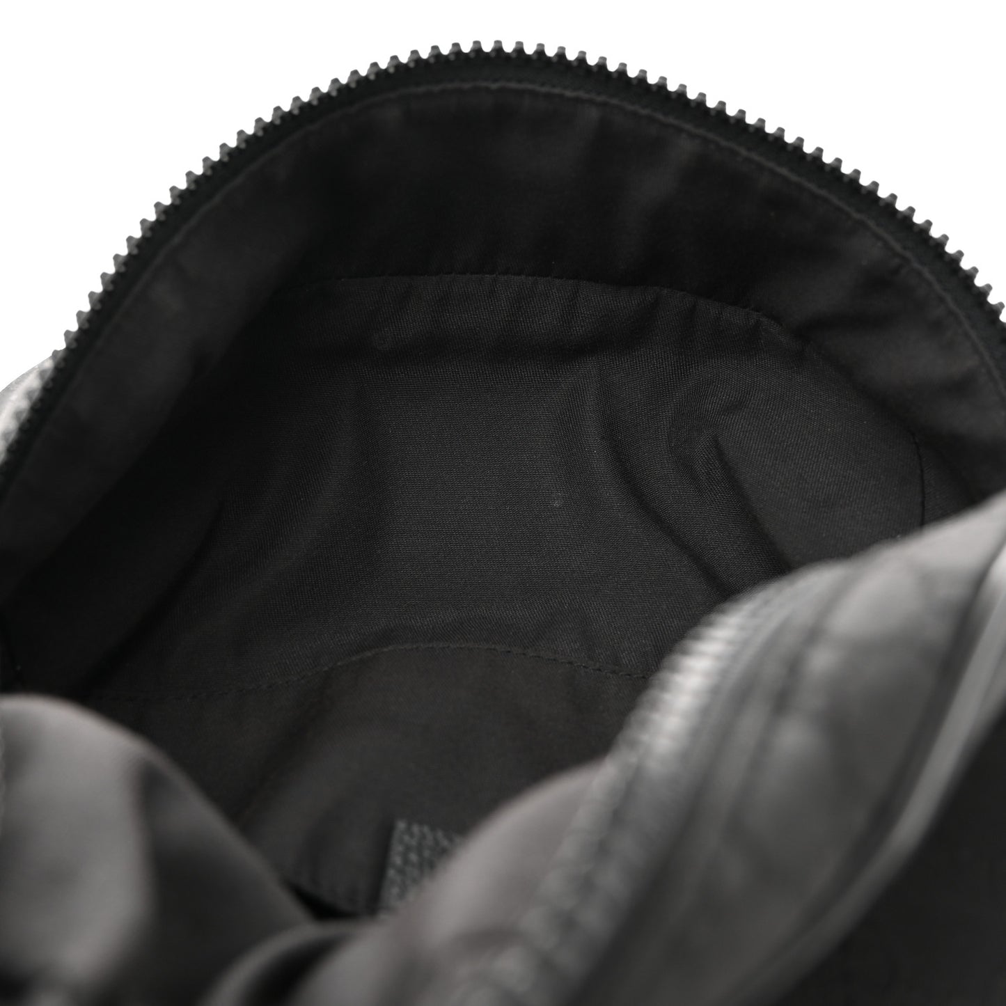 Nylon Monogram Fanny Pack Belt Bag Black