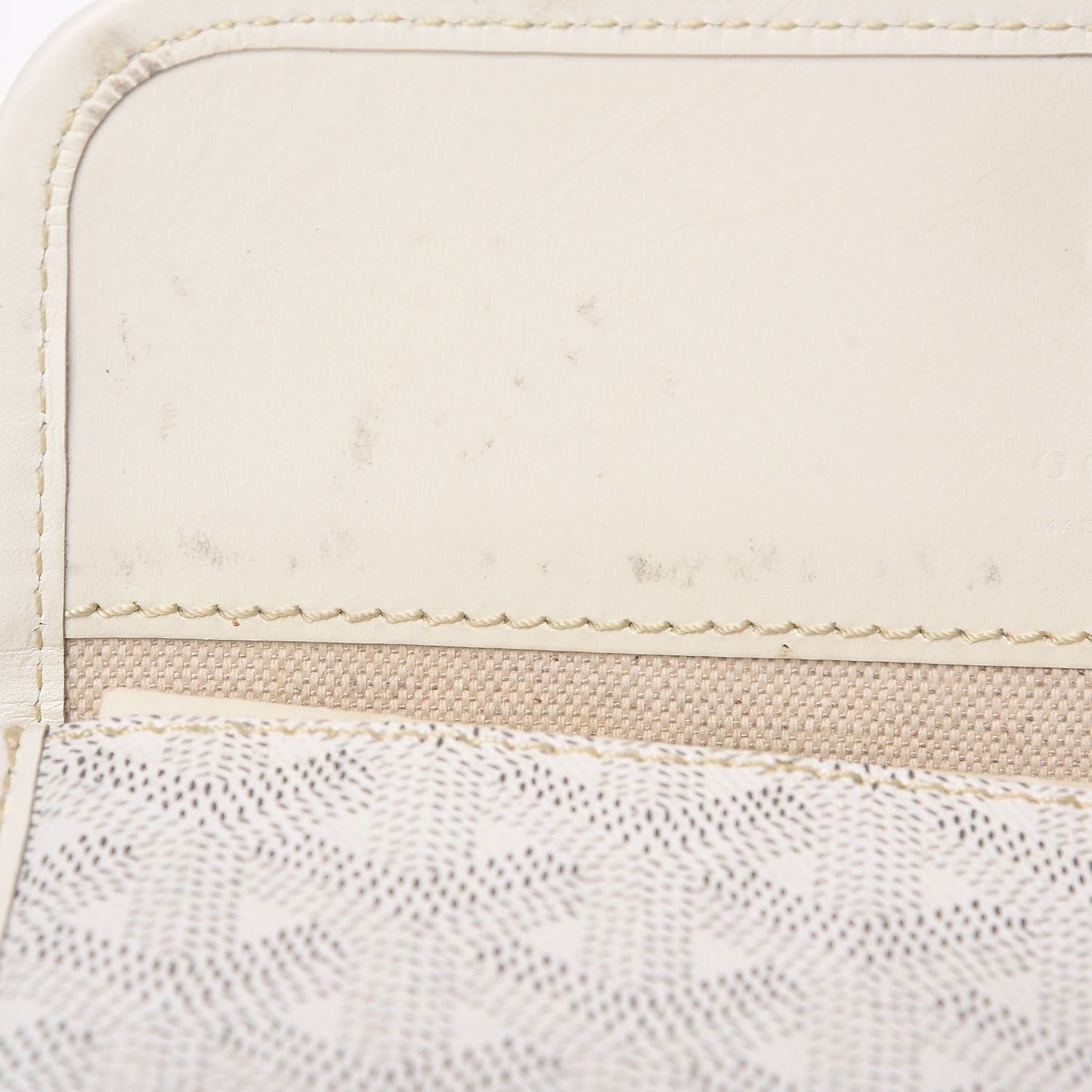 Goyardine Saint Louis PM White