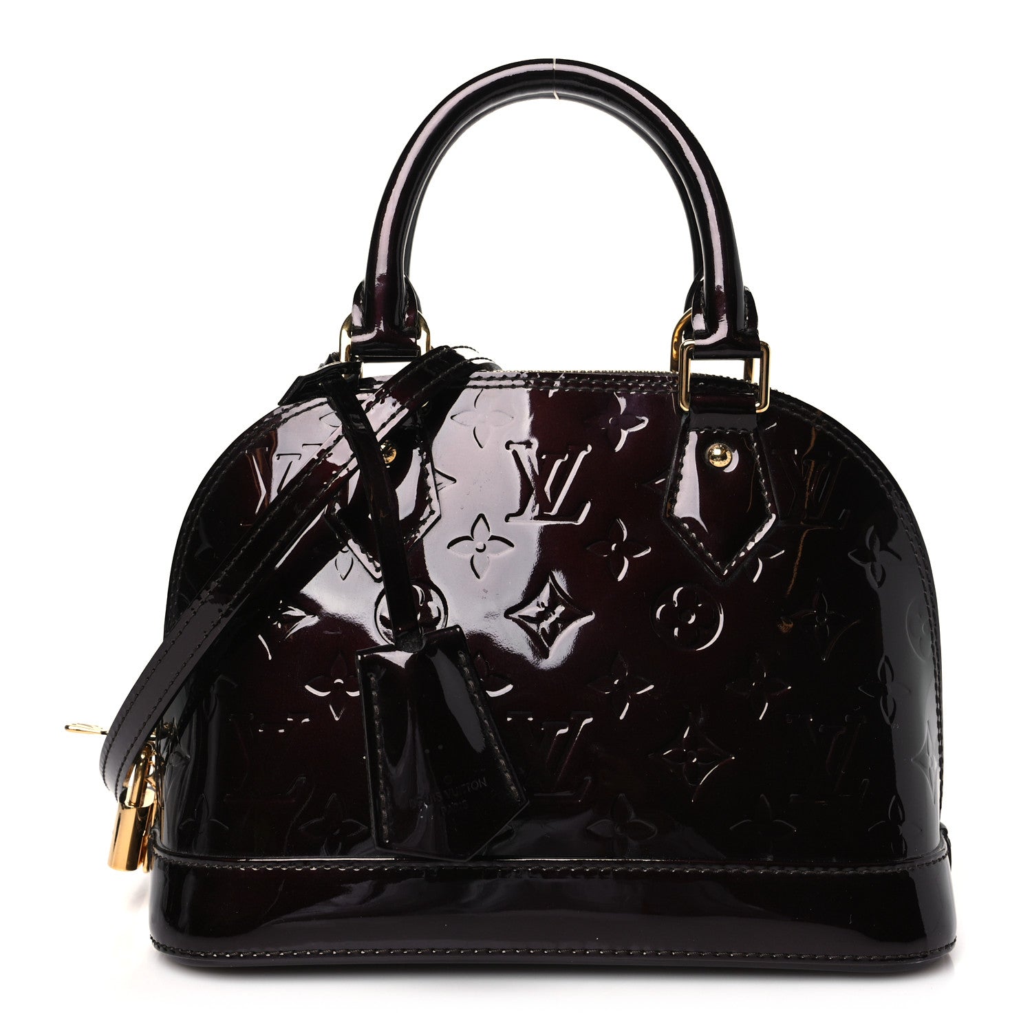 Louis Vuitton Vernis Alma BB Griotte 1 of 9