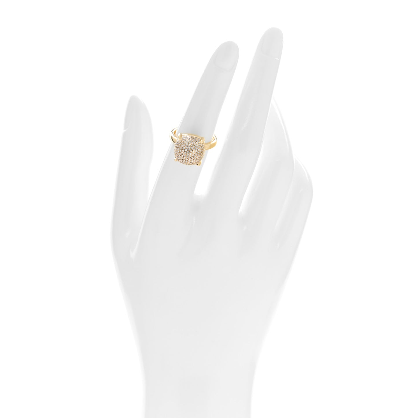 18K Yellow Gold Diamond 12mm Paloma Picasso Sugar Stacks Ring 52 6