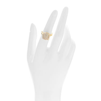 Tiffany 18K Yellow Gold Diamond 12mm Paloma Picasso Sugar Stacks Ring 52 6 2 of 4