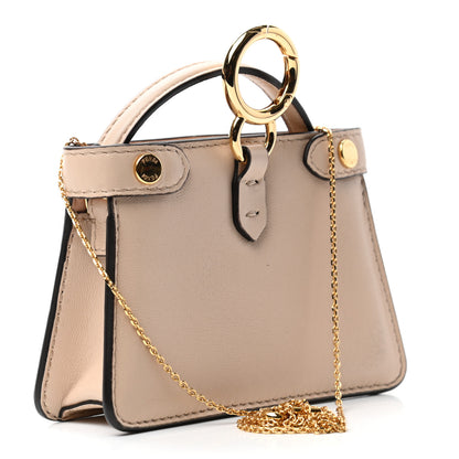 Fendi Nappa Sigma Pico Peekaboo Charm Poudre 3 of 9