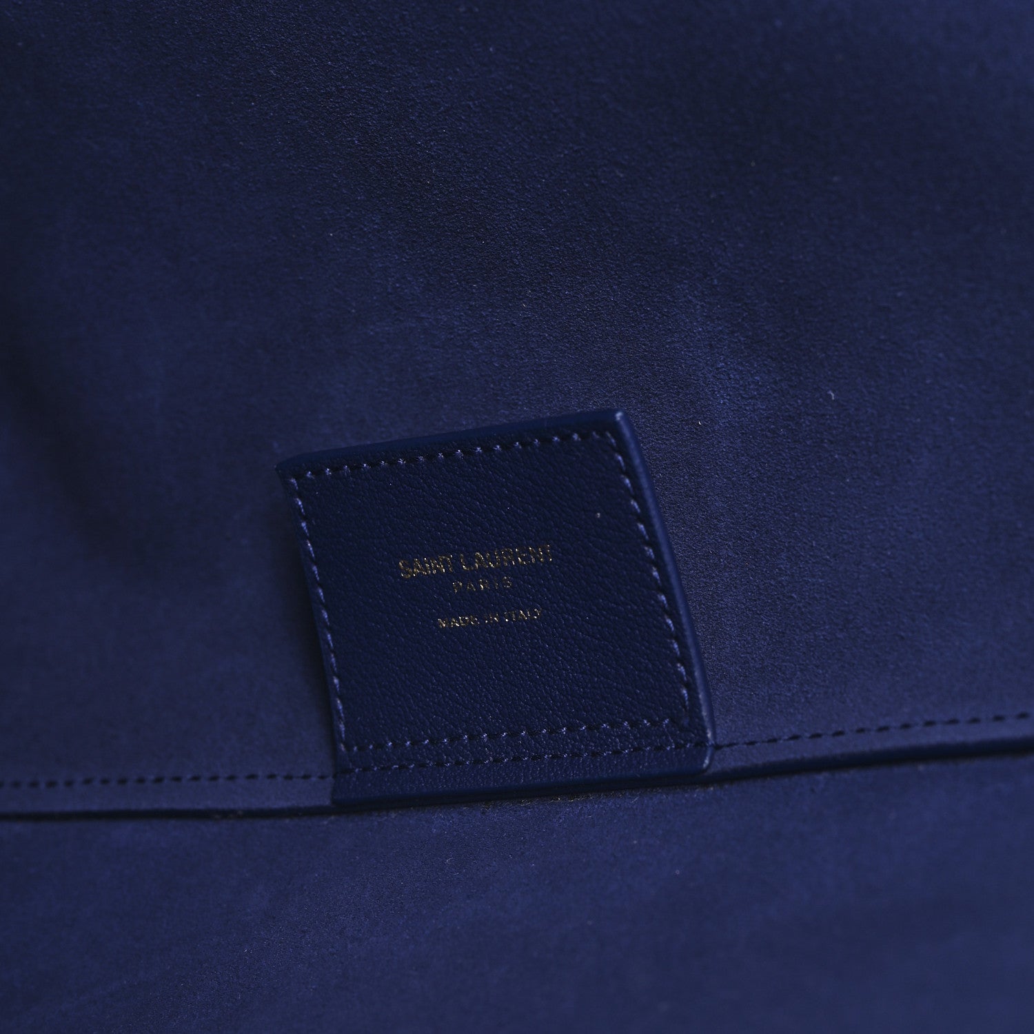 Saint Laurent Calfskin Large Shopping Tote Saphir 7 of 12