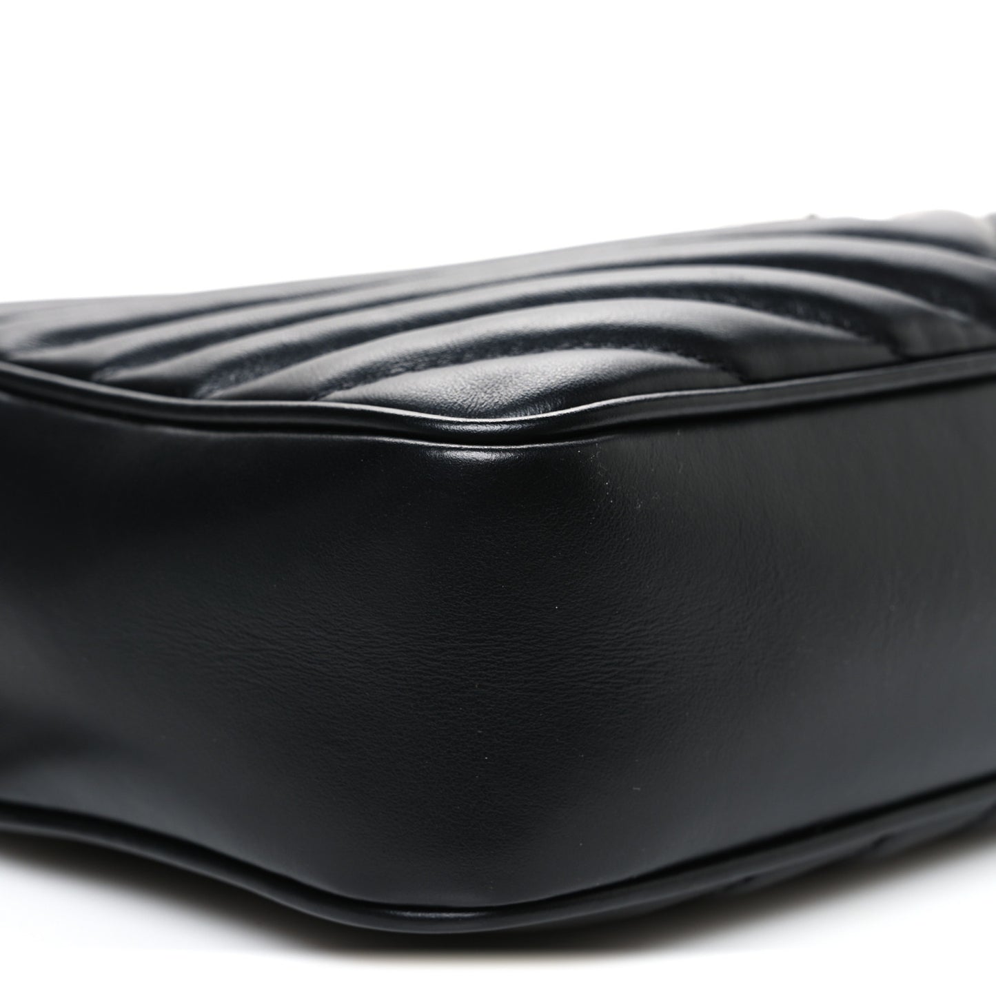 Calfskin Matelasse Monogram Lou Camera Bag Black