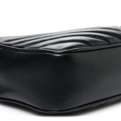 Saint Laurent Calfskin Matelasse Monogram Lou Camera Bag Black 9 of 10