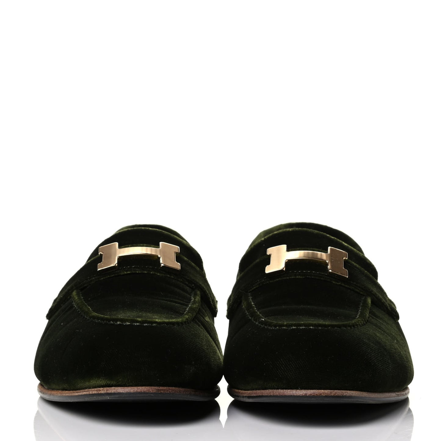 Velvet Womens Paris Loafers 39.5 Vert