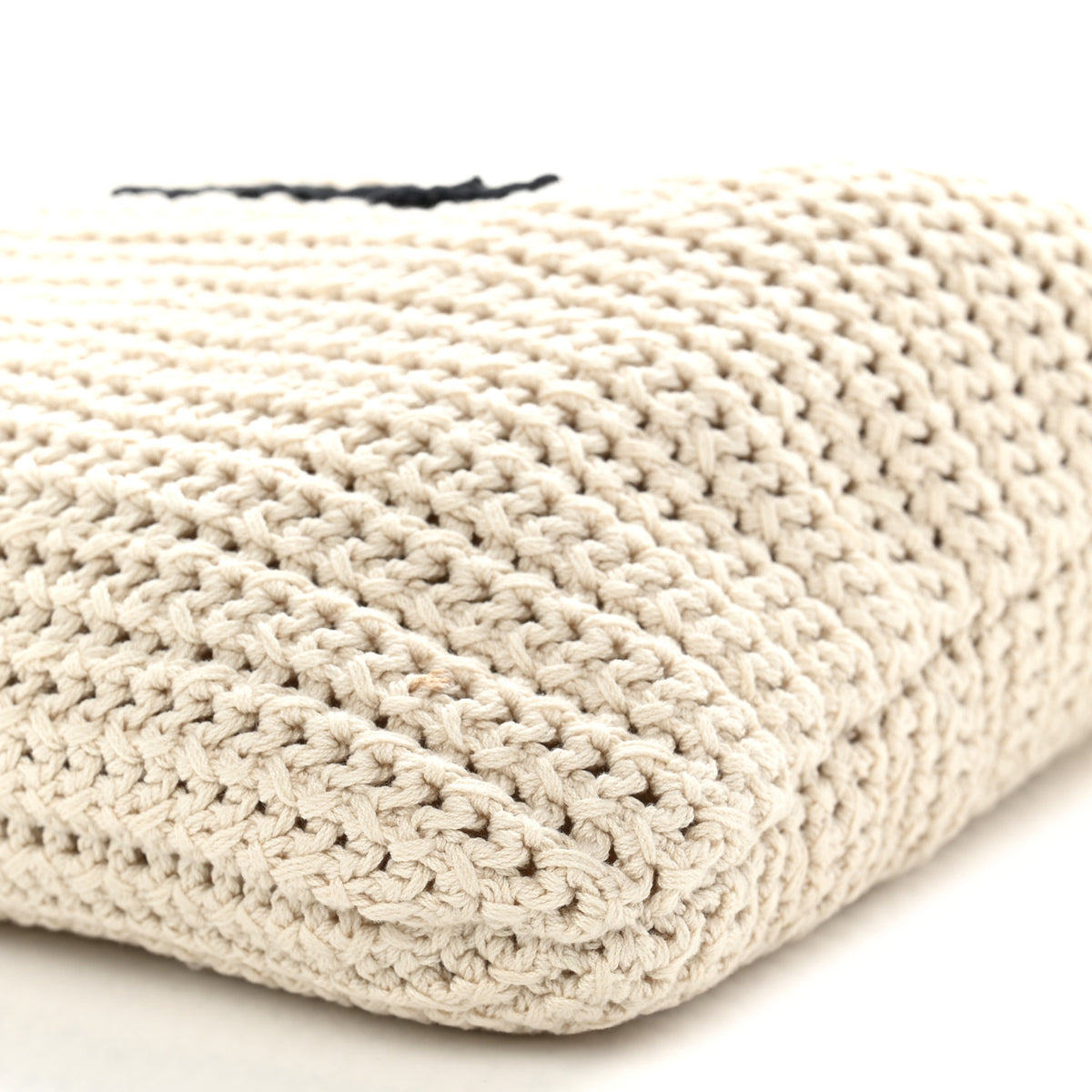 Cotton Crochet Ivy Bag Chalk White Black