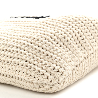 Miu Miu Cotton Crochet Ivy Bag Chalk White Black 11 of 11