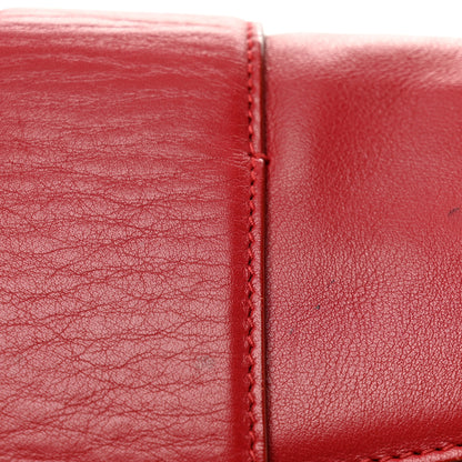 Salvatore Ferragamo Calfskin Gancini Chain Shoulder Bag Red 15 of 17