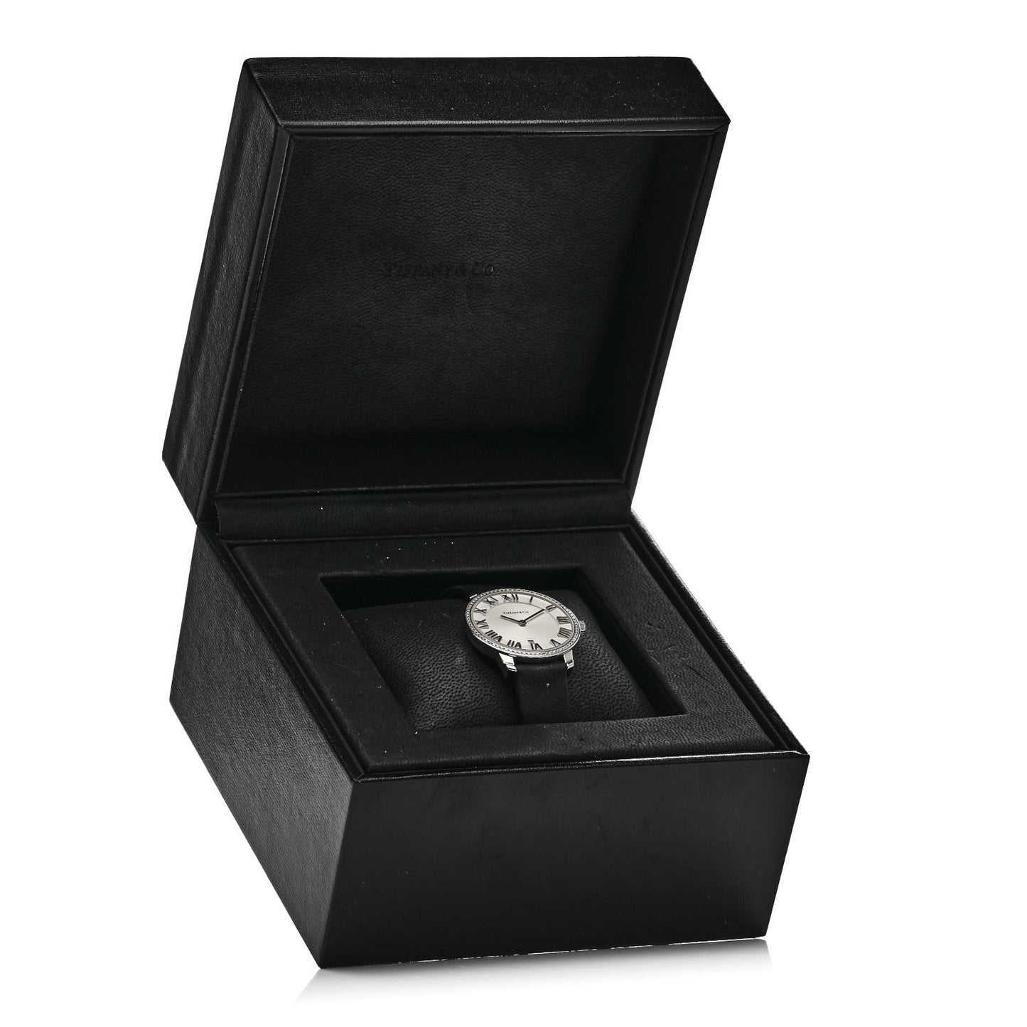 Stainless Steel Satin Diamond Bezel 31mm Atlas 2-Hand Quartz Watch