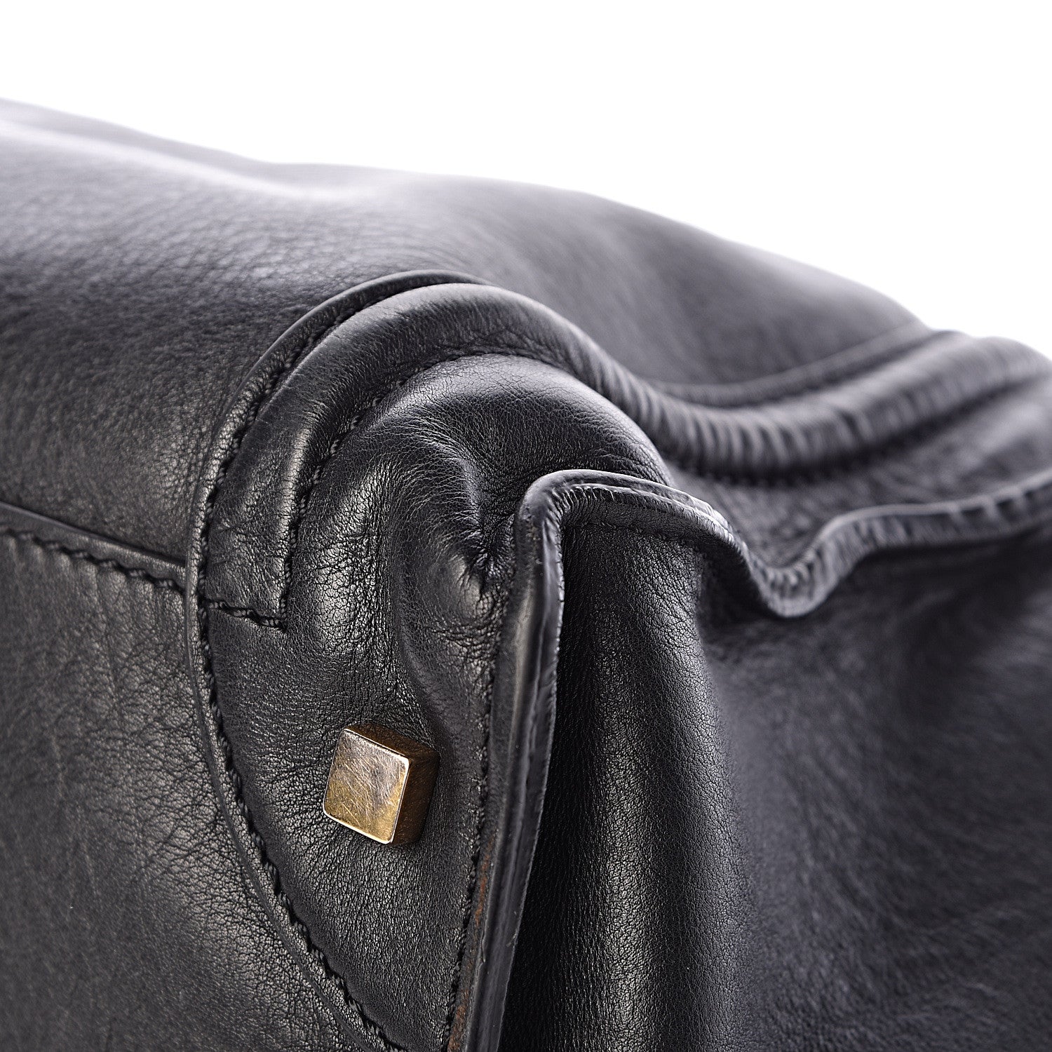 Celine Drummed Calfskin Mini Luggage Black 13 of 18