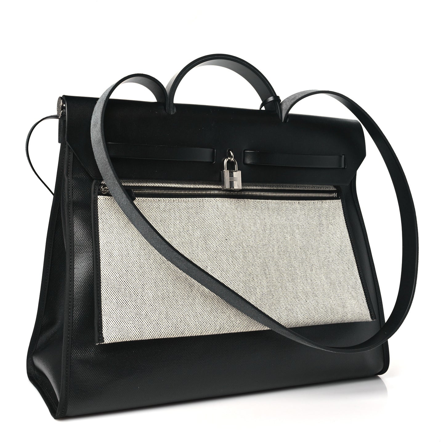 Toile H Berline Vache Hunter Herbag Zip 39 MM Black Ecru