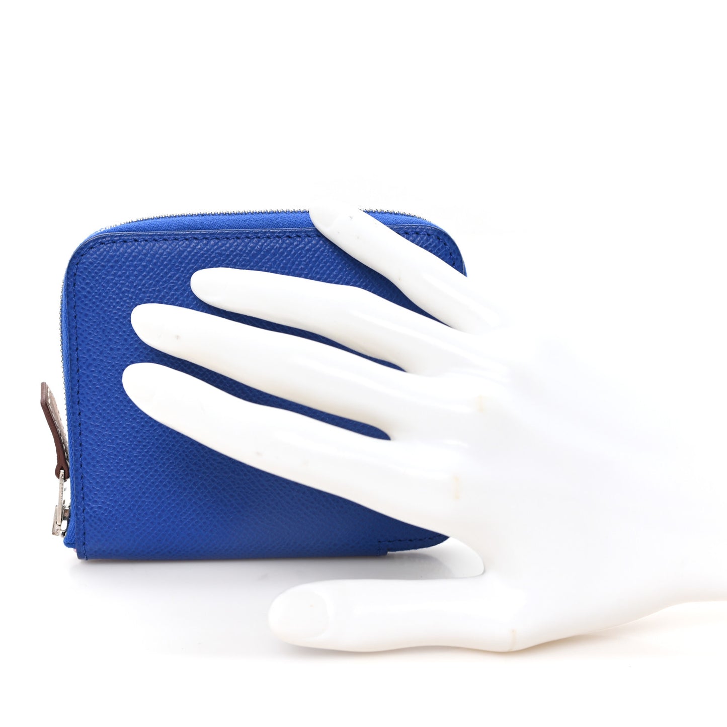 Epsom Silk'In Compact Wallet Bleu Electrique