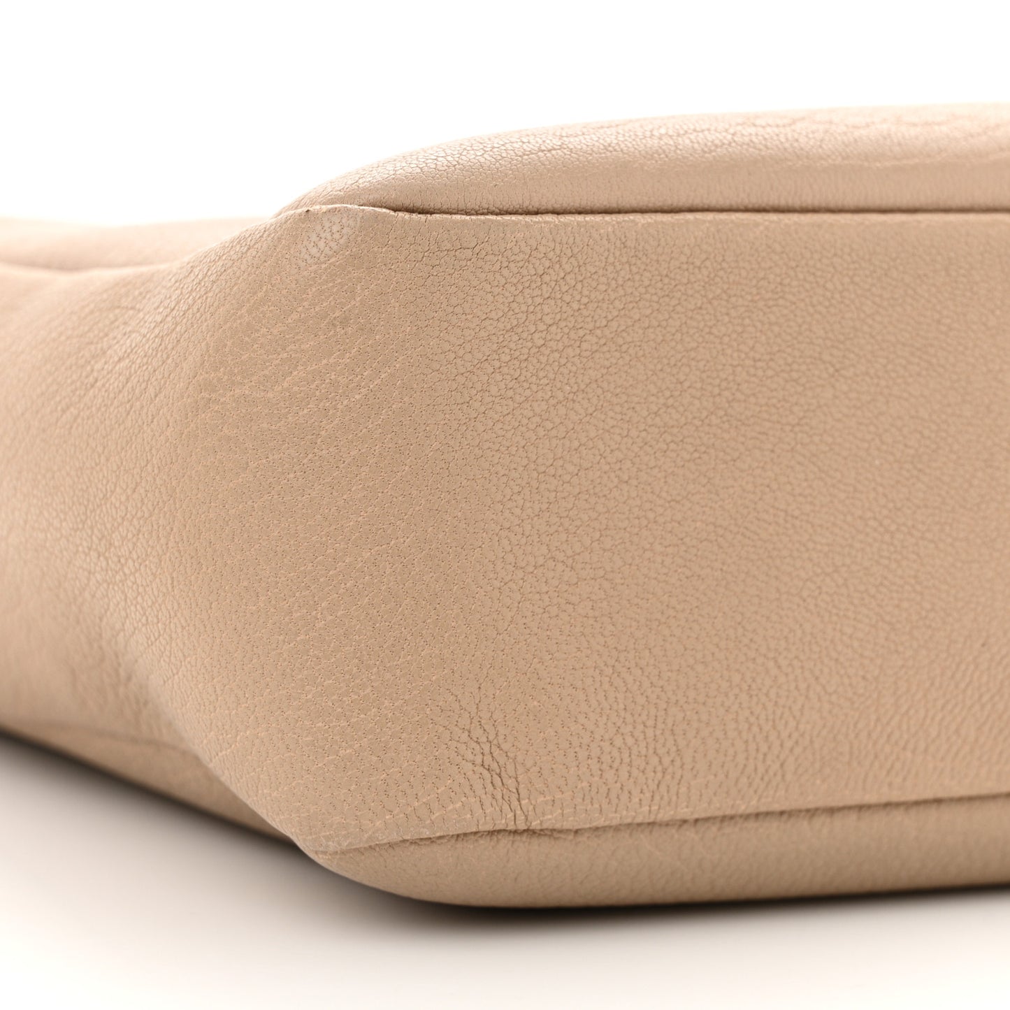 Lambskin Monogram Small Lou Camera Bag Dark Beige