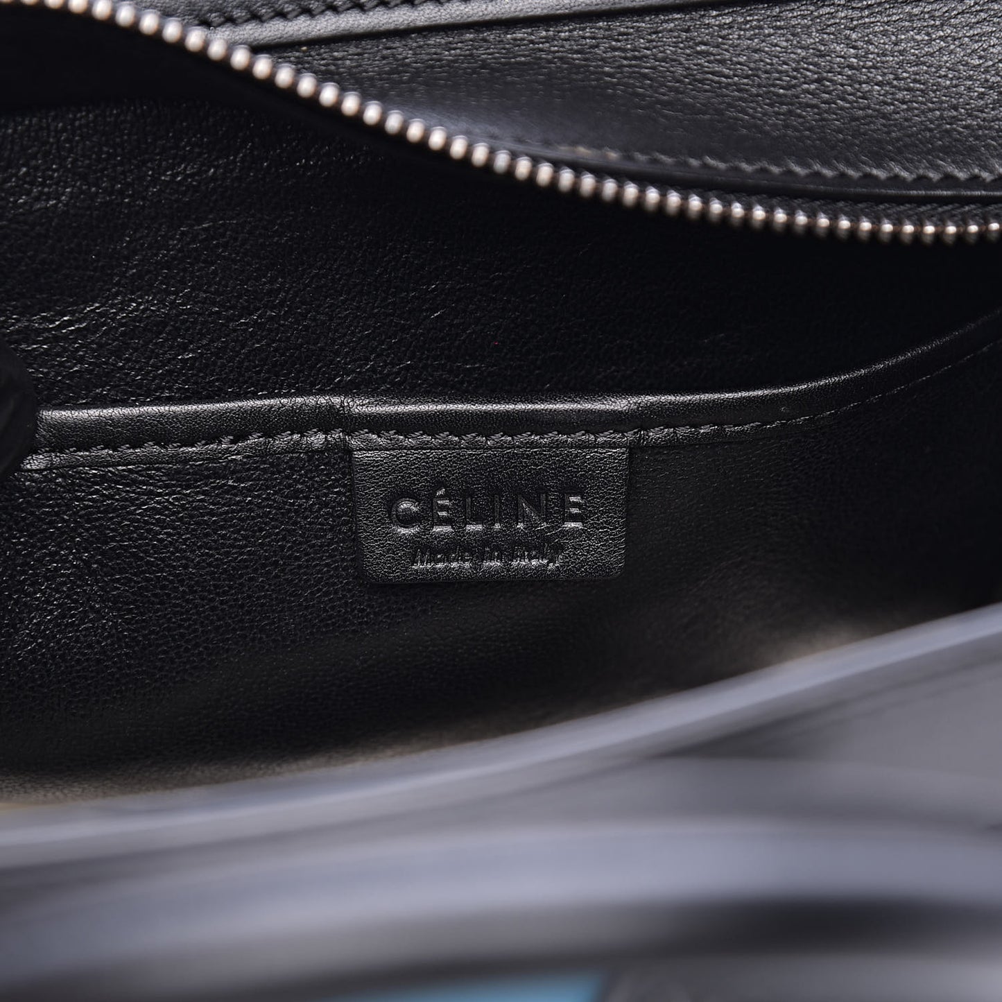 Smooth Calfskin Nano Tri-Color Luggage Turquoise