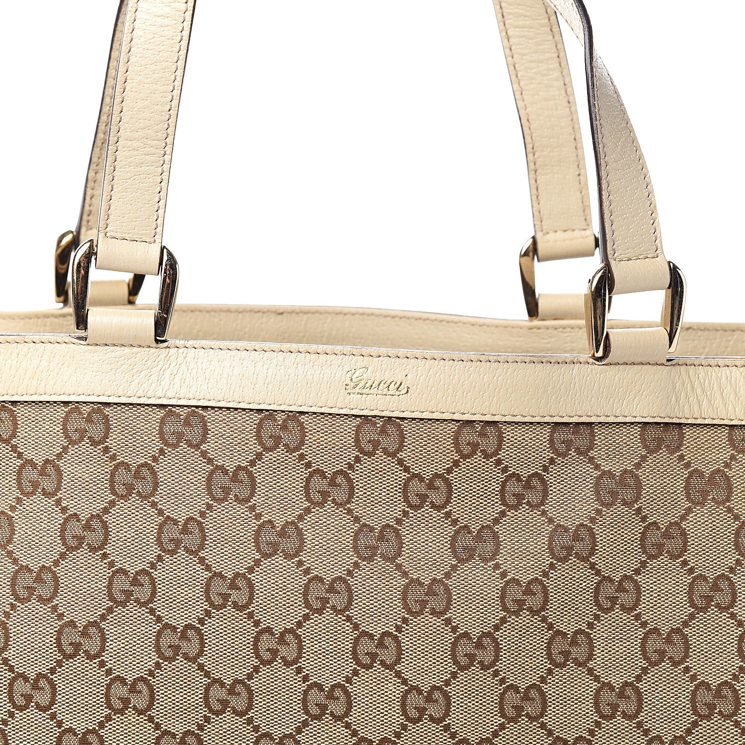 Gucci Monogram Medium Abbey Tote White 10 of 10
