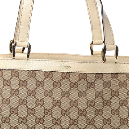 Gucci Monogram Medium Abbey Tote White 10 of 10