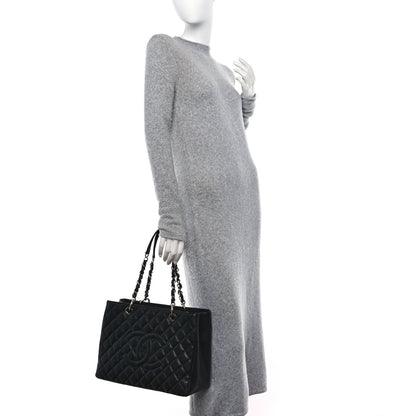 Chanel Caviar Quilted Grand Shopping Tote GST Black 2 of 10