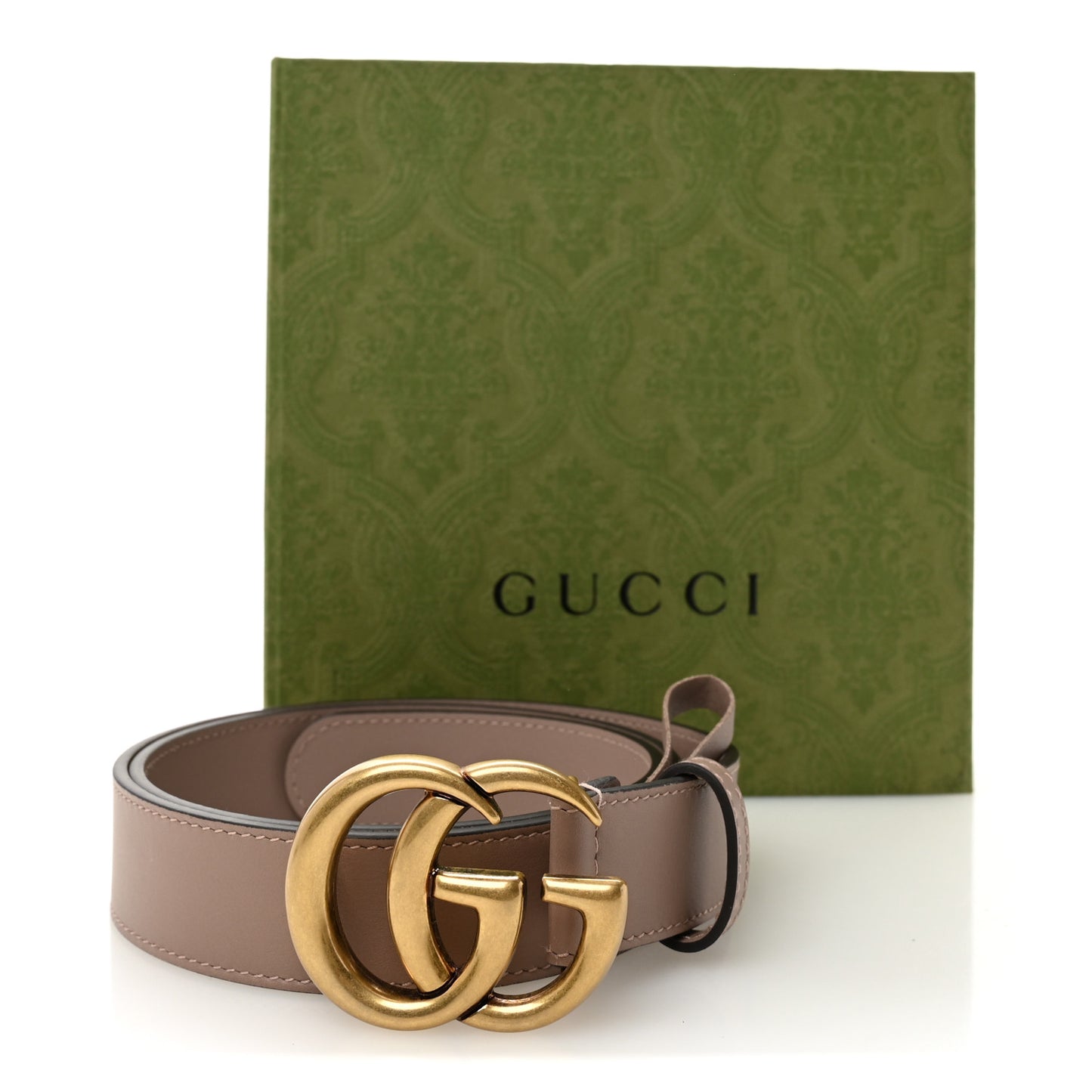 Calfskin Double G 30mm 85 34 Belt Porcelain Rose