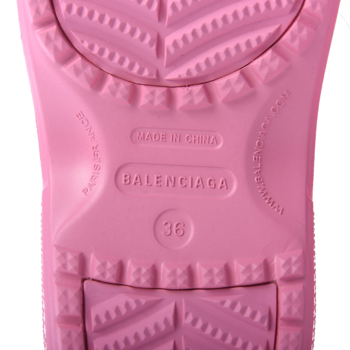 X CROCS Rubber Textured Womens Platform Sandals 36 Rose Bonbon