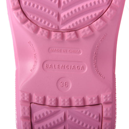 Balenciaga X CROCS Rubber Textured Womens Platform Sandals 36 Rose Bonbon 7 of 8
