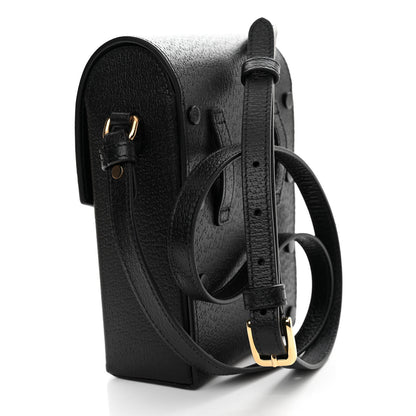 Gucci Dollar Calfskin Vertical Horsebit 1955 Crossbody Bag Black 3 of 12