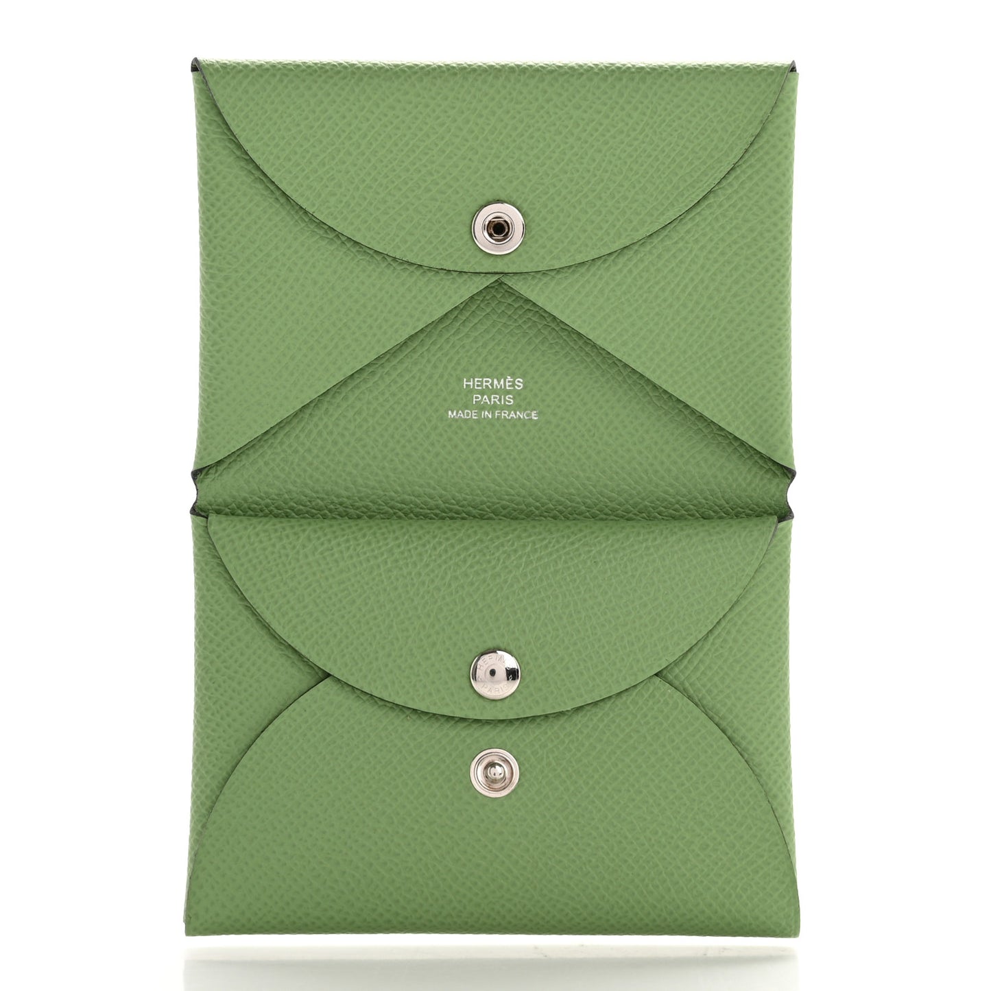 Epsom Calvi Duo Card Case Vert Criquet