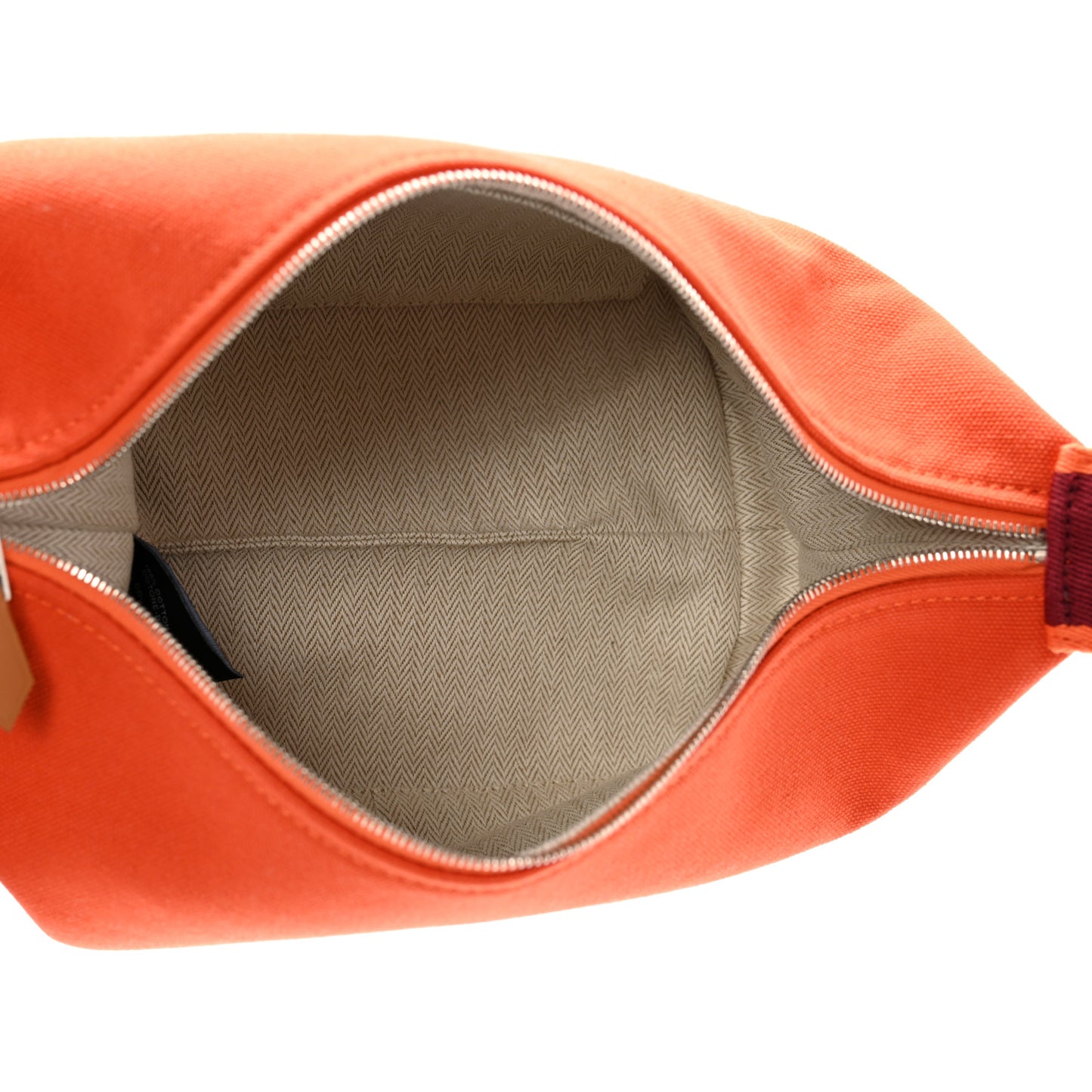 Canvas Small Bride-A-Brac Pouch Orange Burgundy