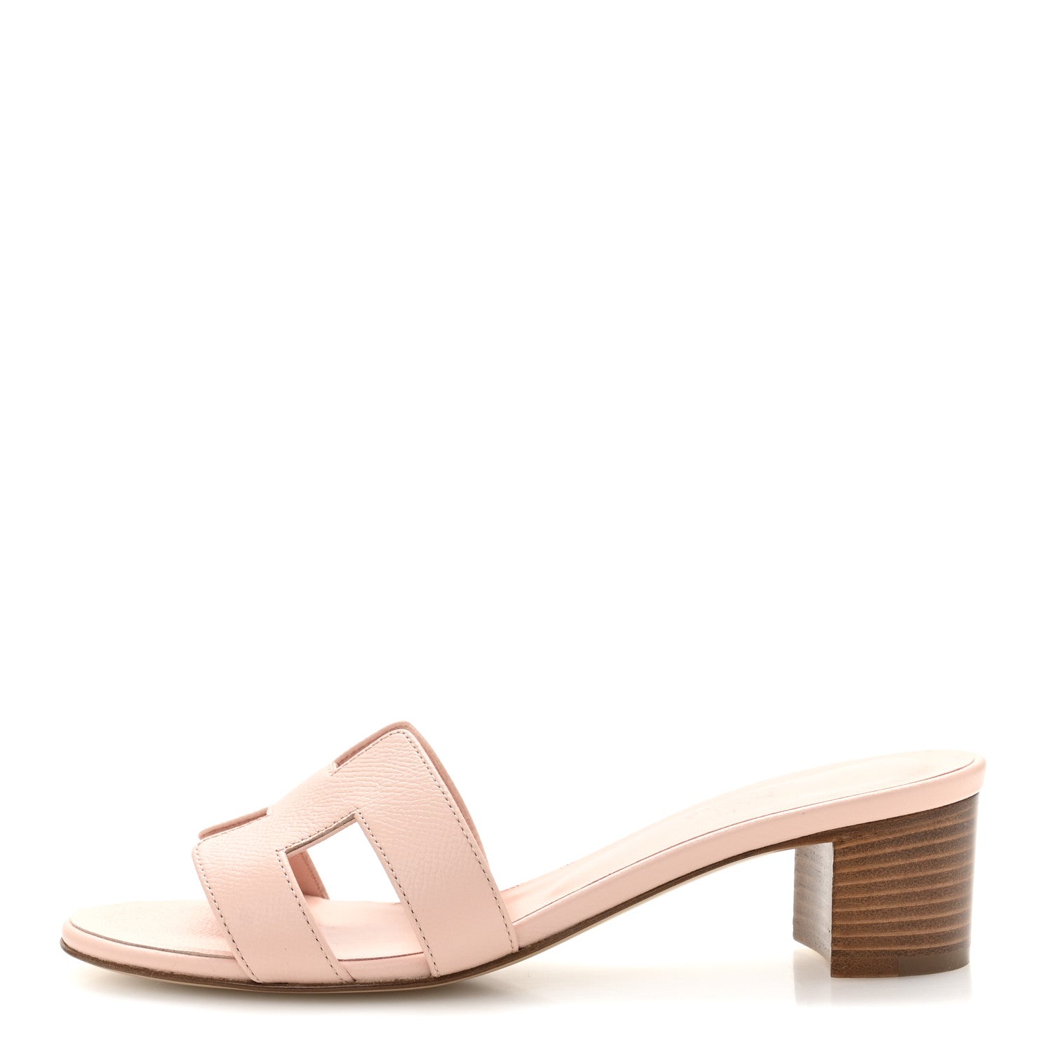 Hermes Epsom Oasis Sandals 37.5 Rose Aube 1 of 10