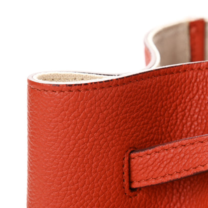 Celine Soft Grained Calfskin Small Belt Cabas Fox Red 15 of 18