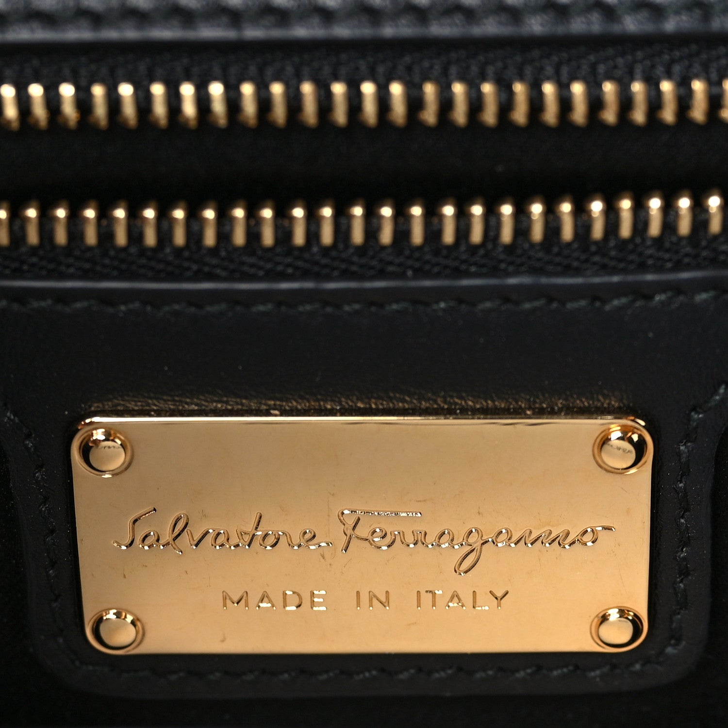 Salvatore Ferragamo Patent Ginny Vara Bow Shoulder Bag Black 6 of 9
