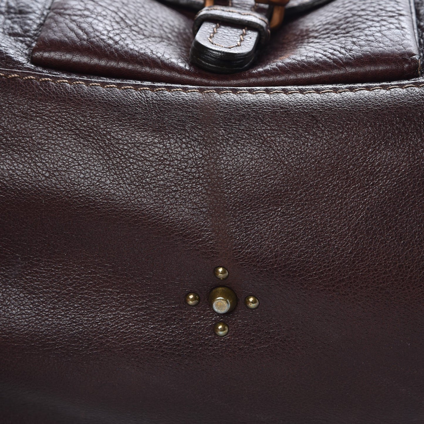 Calfskin Paddington Front Pocket Tote Chocolate