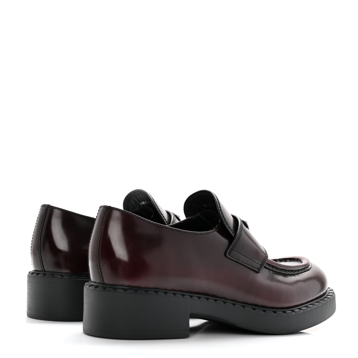 Spazzolato Metal Triangle Logo 50mm Loafers 39 Bruciatio Fume