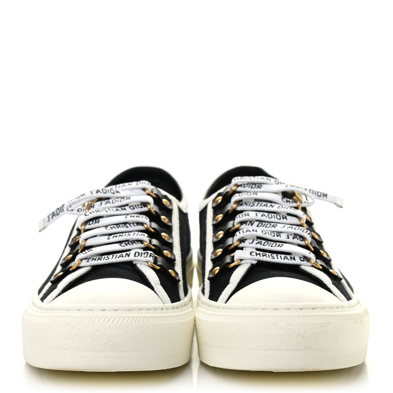 Christian Dior Canvas Walk'N'Dior Low Top Sneakers 38 Black 2 of 8