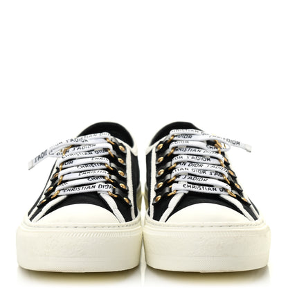 Christian Dior Canvas Walk'N'Dior Low Top Sneakers 38 Black 2 of 8
